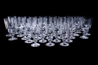 A Steuben Glass Stemware Service