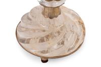A Set of Four Metal Mounted Rock Crystal Candlesticks