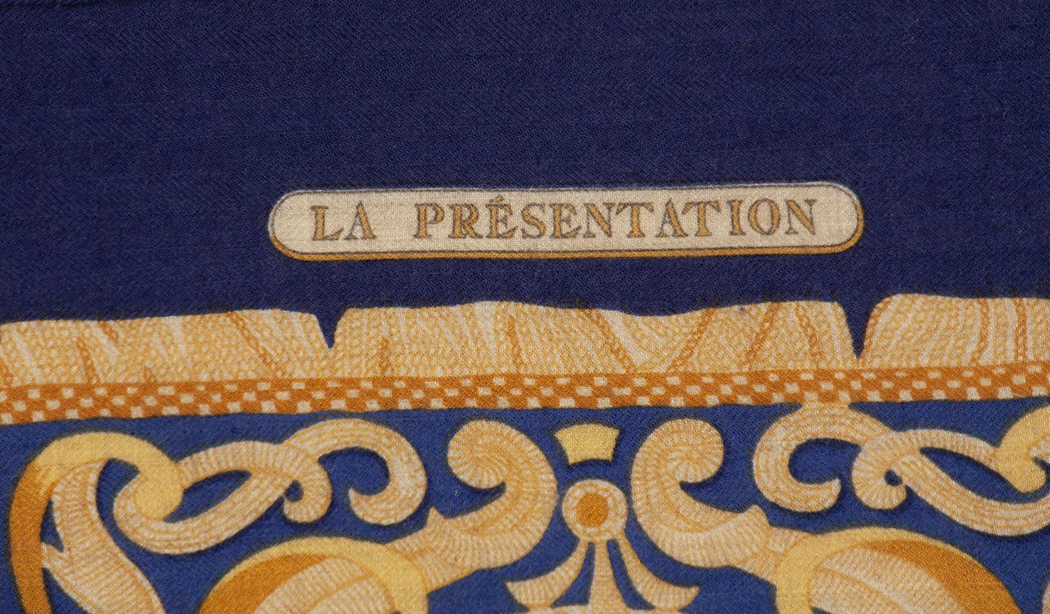 Two Hermès 90cm Silk/Cashmere Scarves