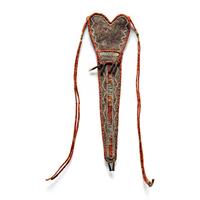 Great Lakes Black-Tanned Quilled Knife Sheath