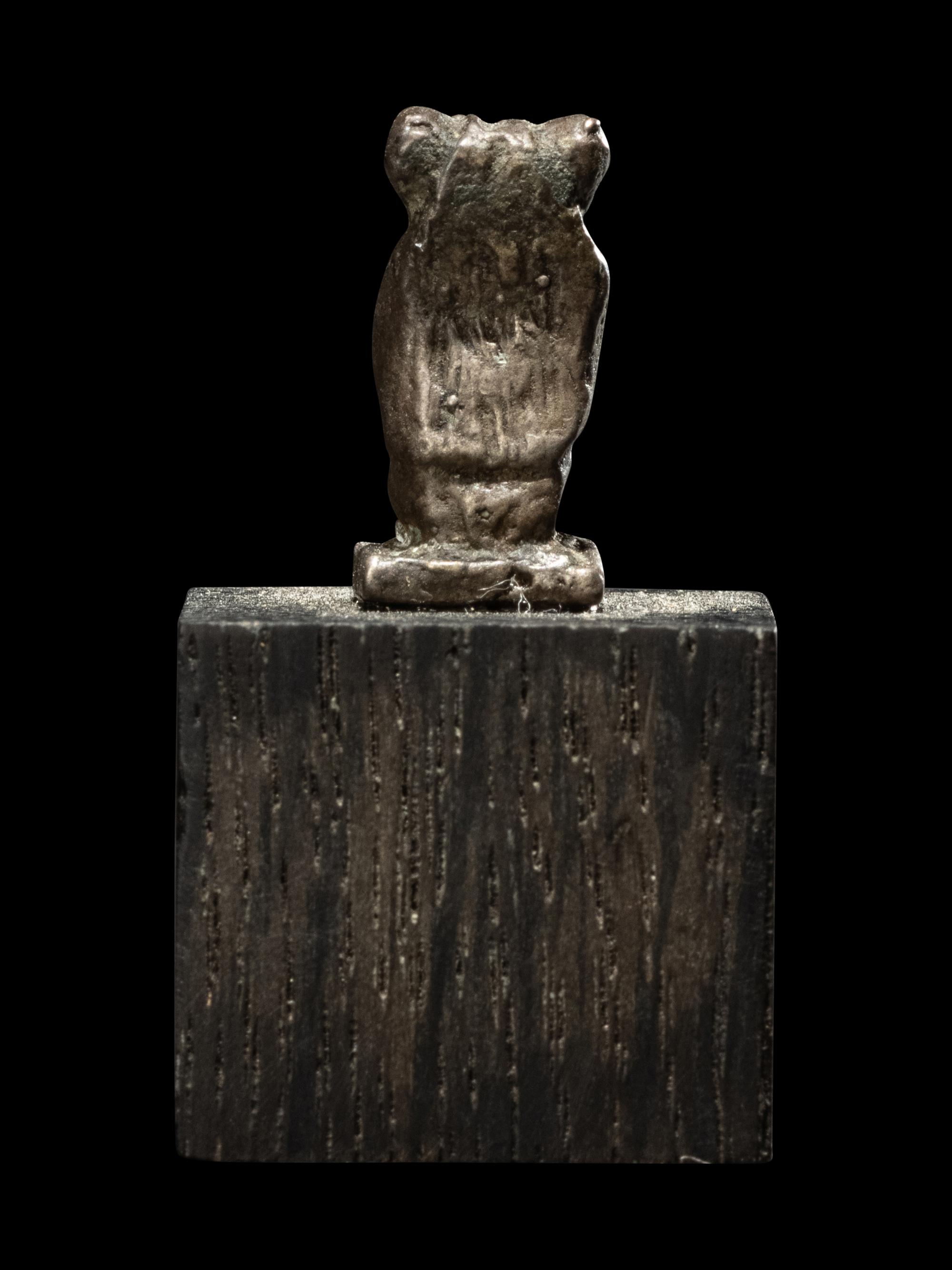 An Egyptian Silver Baboon