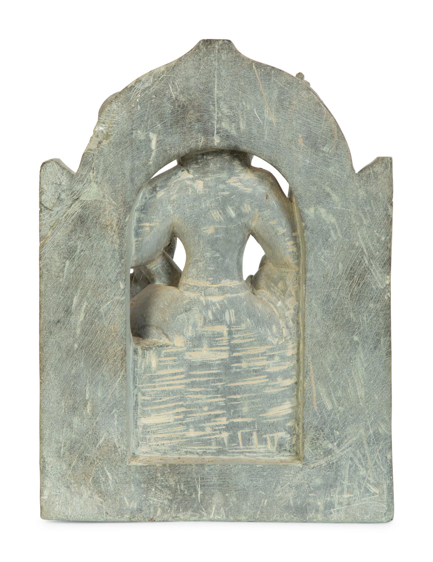 A Carved Stone Sculpture of Lord Narsinmha — 19th Century