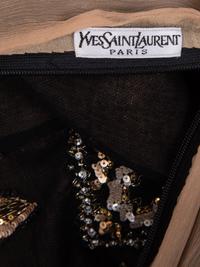 Yves Saint Laurent Haute Couture Embellished Silk Top, 1970-2000s