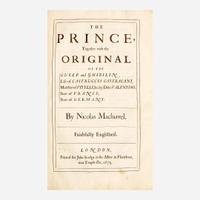 [Literature] Machiavelli, Nicholas The Works of the Famous Nicolas Machiavel, Citizen and Secretary of Florence
