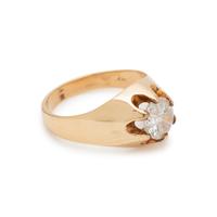 YELLOW GOLD AND CLARITY ENHANCED DIAMOND RING