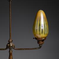 Two-Light Student Lamp Tiffany Studios, USA