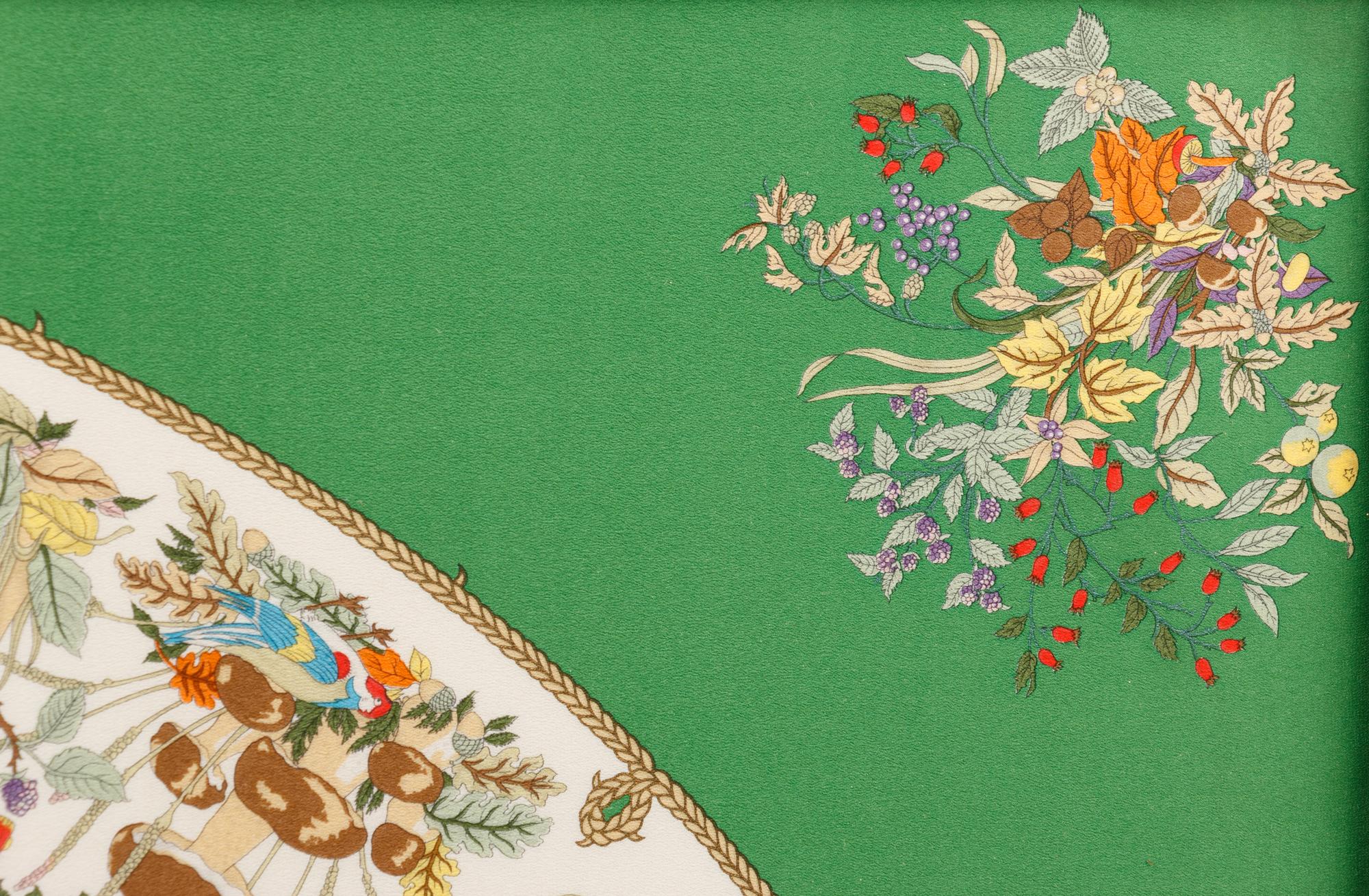 Two Framed Gucci Silk Scarves