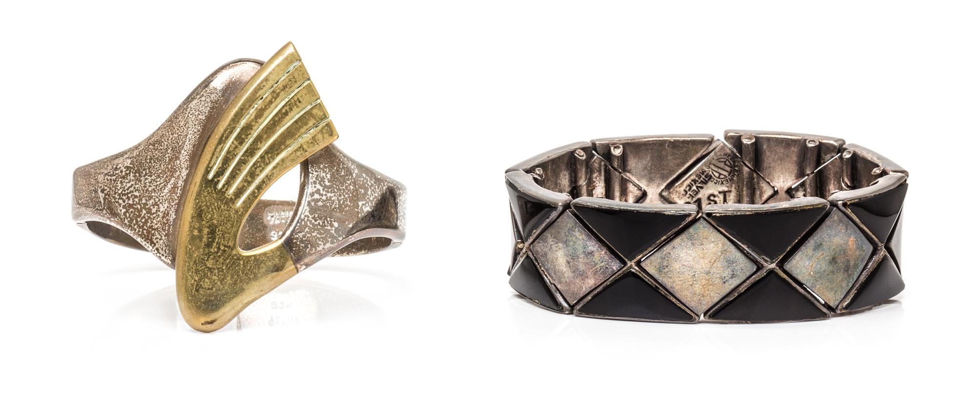 A Collection of Silver Bracelets, Mexico, 125.40 dwts.