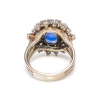 SAPPHIRE AND DIAMOND RING