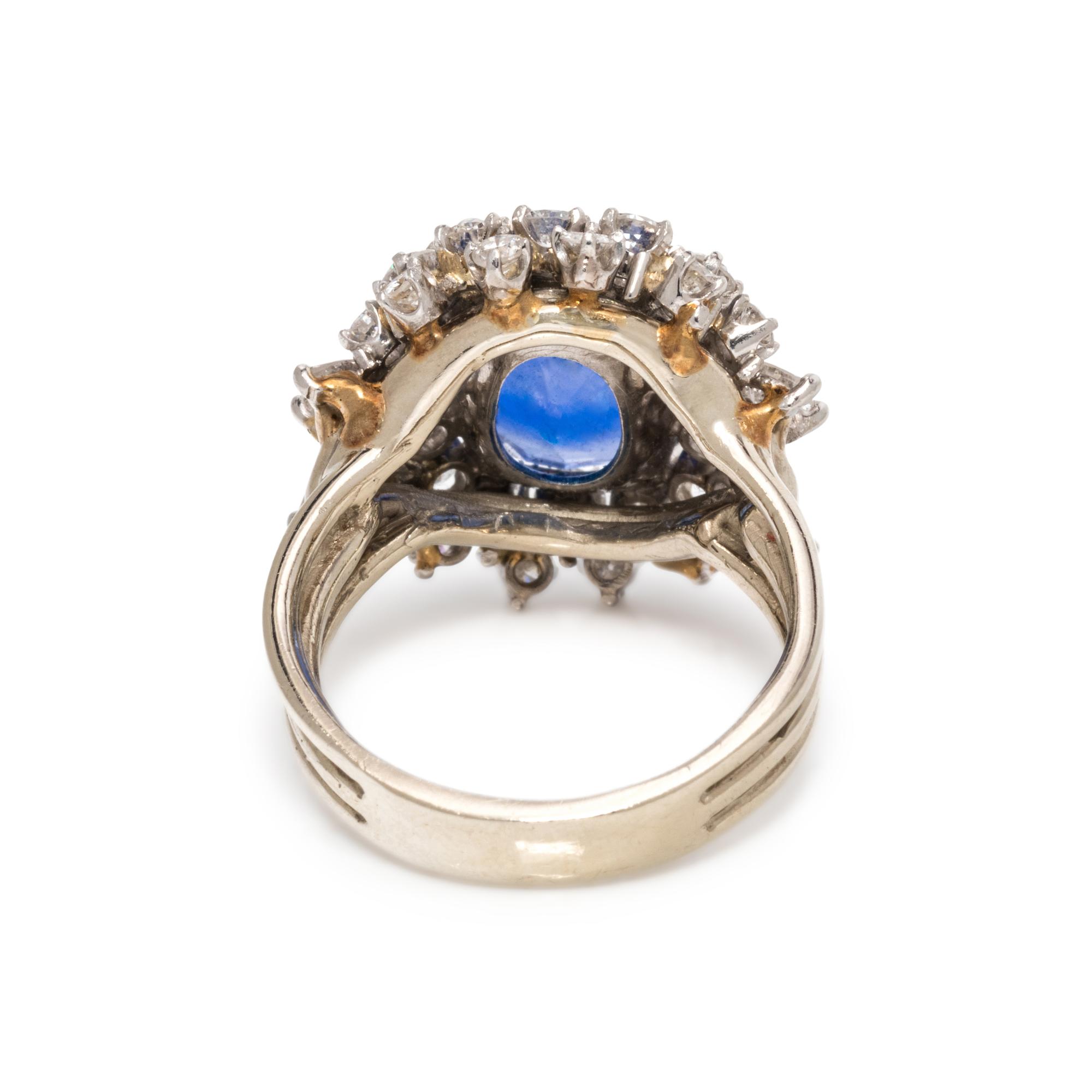 SAPPHIRE AND DIAMOND RING