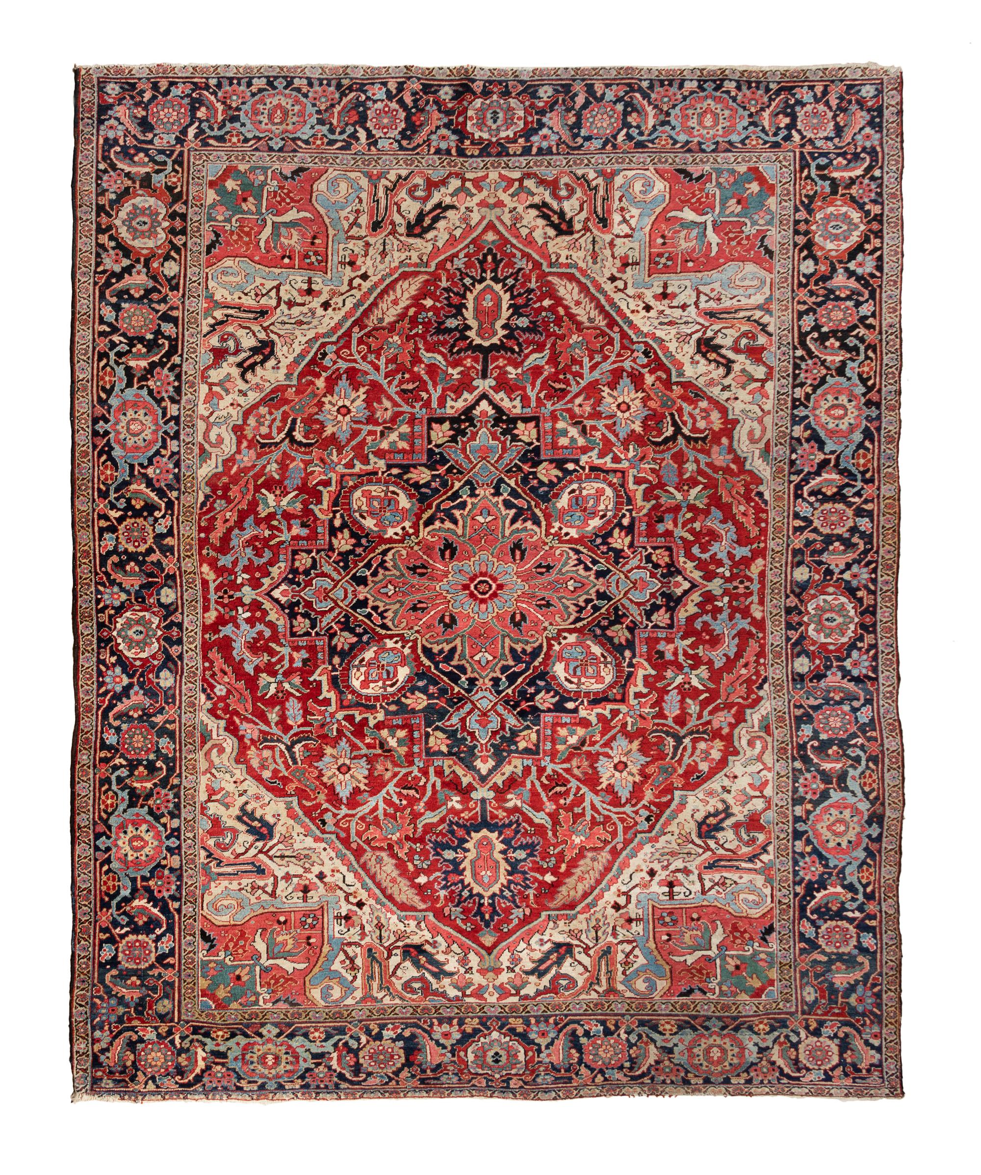 A Heriz Wool Rug