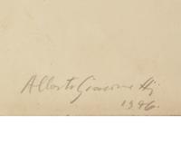 Pierre Loeb Assis dans le Bureau de la Galerie Pierre ; together with Pierre Loeb Assis (Verso) , 1946