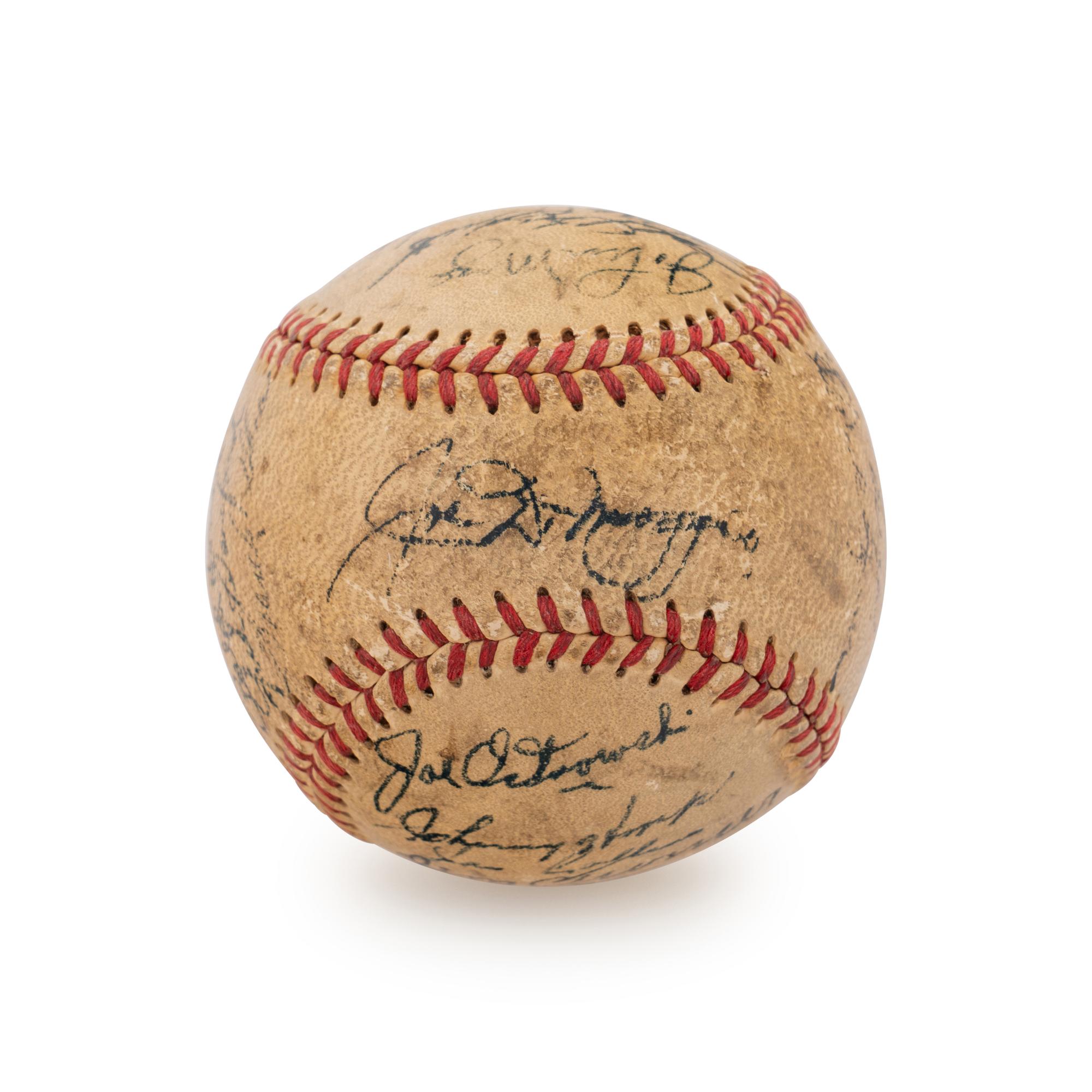 A 1951 World Series Champion New York Yankees Team Signed Autograph Baseball (Beckett Authentication Services) - 27 Signatures