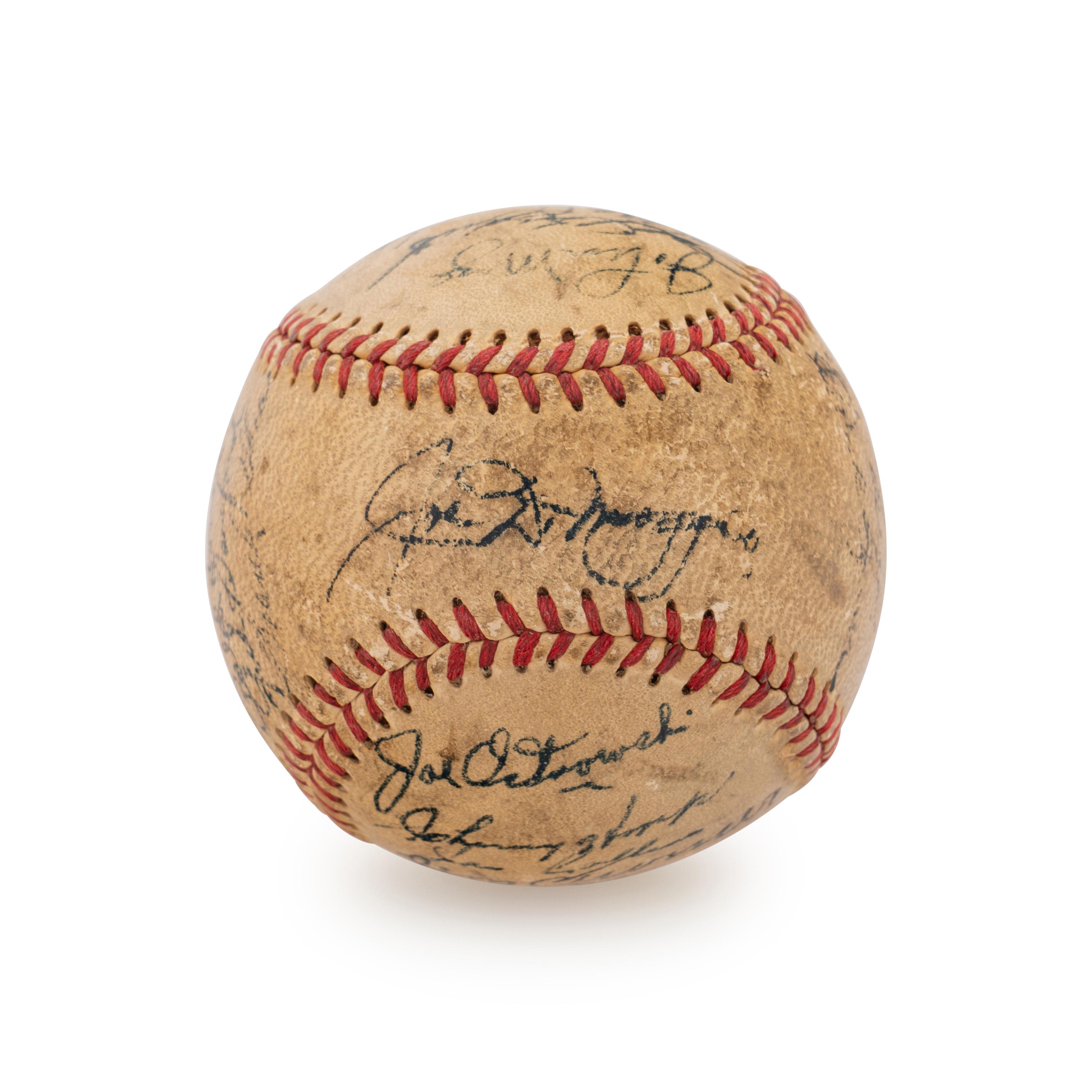 A 1951 World Series Champion New York Yankees Team Signed Autograph Baseball (Beckett Authentication Services) - 27 Signatures