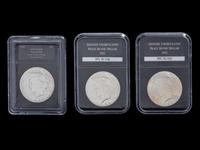 Six 1922 Peace $1 Coins