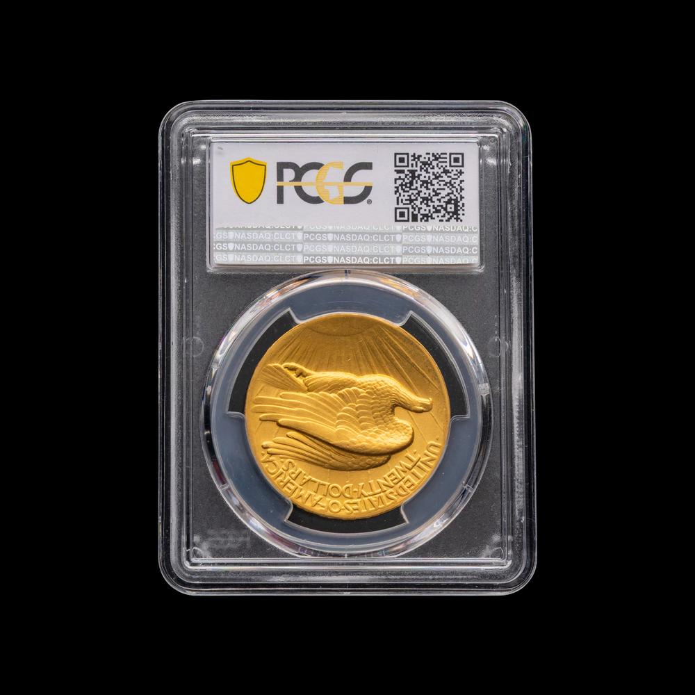 A 1907 Saint Gaudens: High Relief-Flat Edge $20 Gold Coin [PCGS MS63]