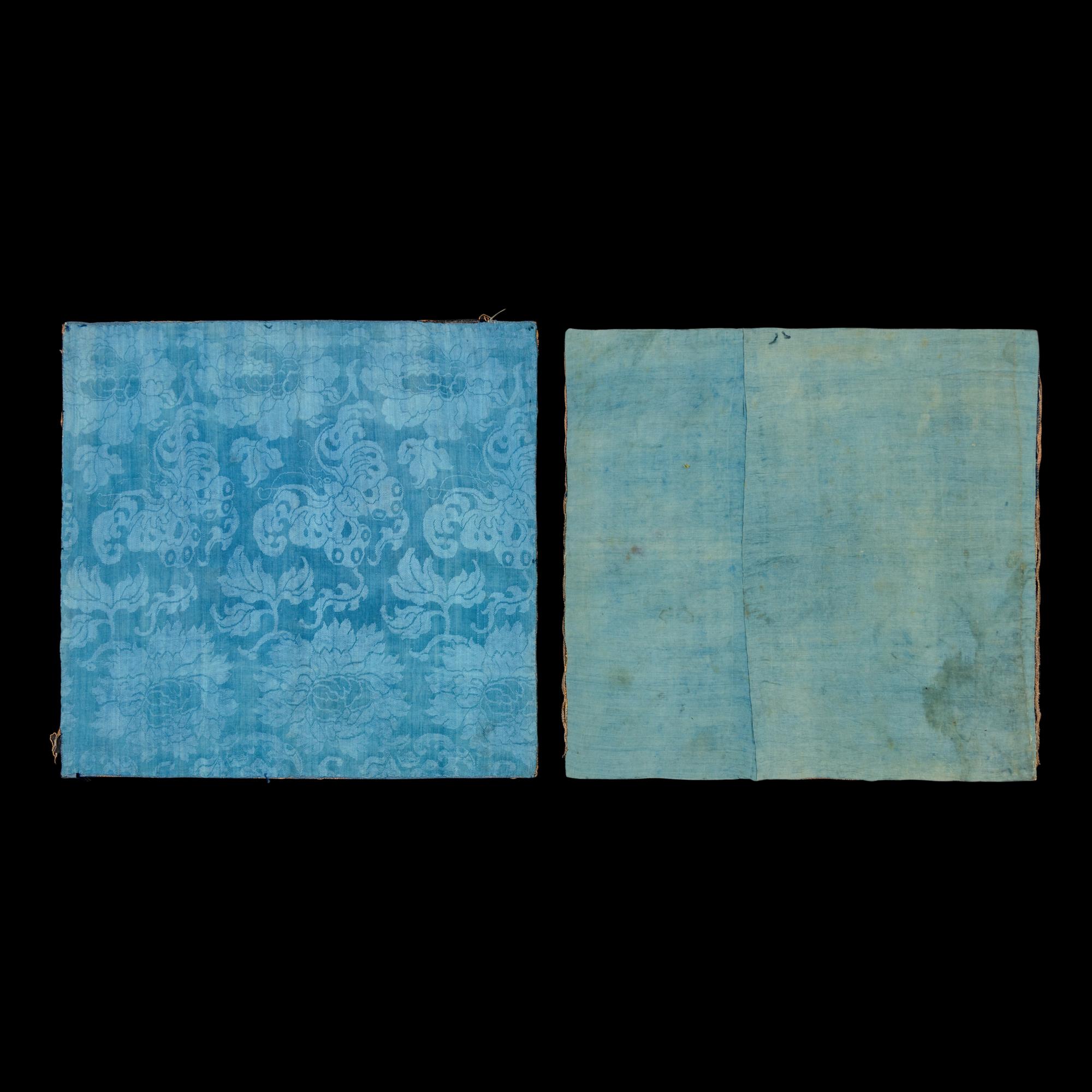 Two Chinese Kesi Silk Civil Official's Rank Badges, Mid-Late Qing Dynasty 清中晚期 醬地緙絲補子兩幅