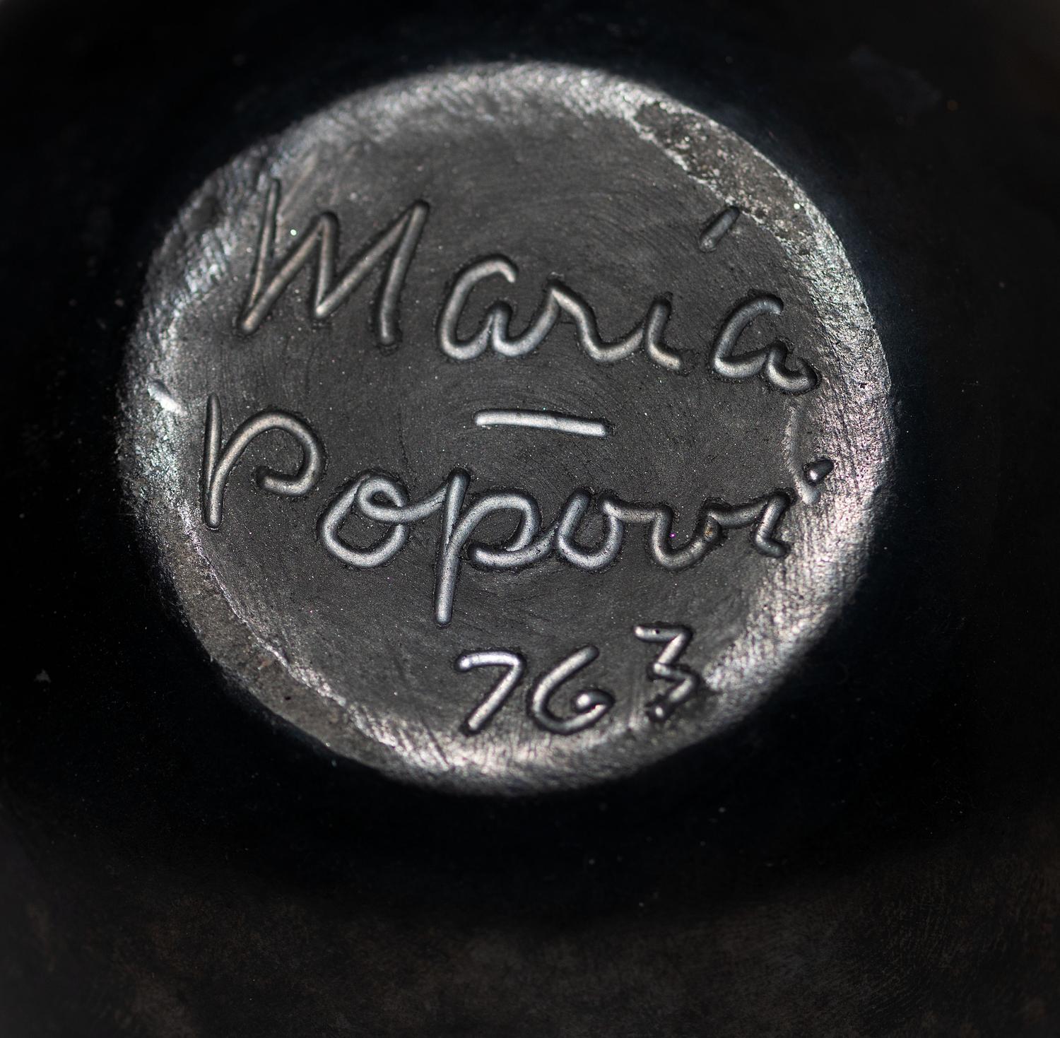 Blackware Pottery Jar, with Gunmetal Finish July 1963