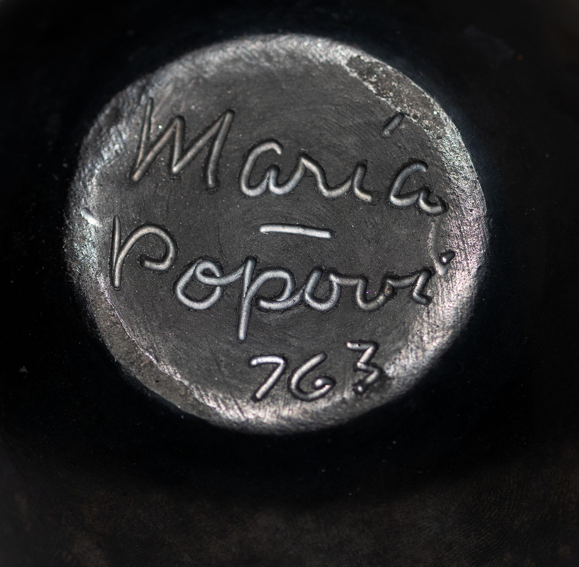 Blackware Pottery Jar, with Gunmetal Finish July 1963