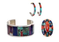 A Collection of Silver and Multigem Jewelry, 57.10 dwts.