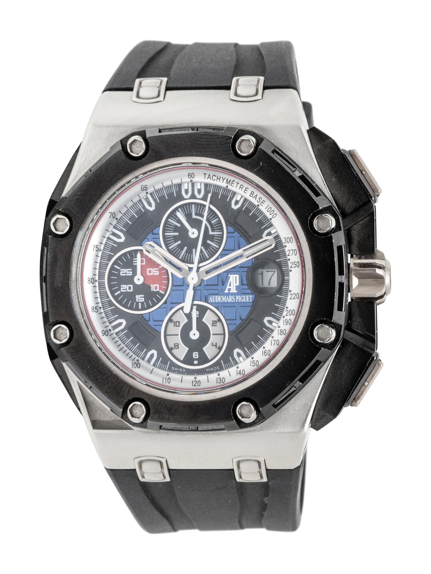 AUDEMARS PIGUET, REF. 26290PO.OO.A001VE.01 PLATINUM AND CARBON 'ROYAL OAK OFFSHORE GRAND PRIX' WATCH