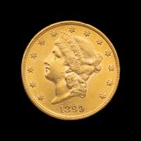 An 1899-S Liberty Head $20 Gold Coin