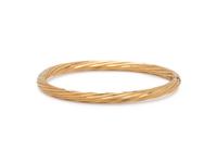 YELLOW GOLD BANGLE BRACELET