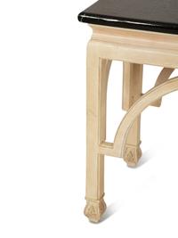 An Italian Painted Console Table with Faux Marble Top