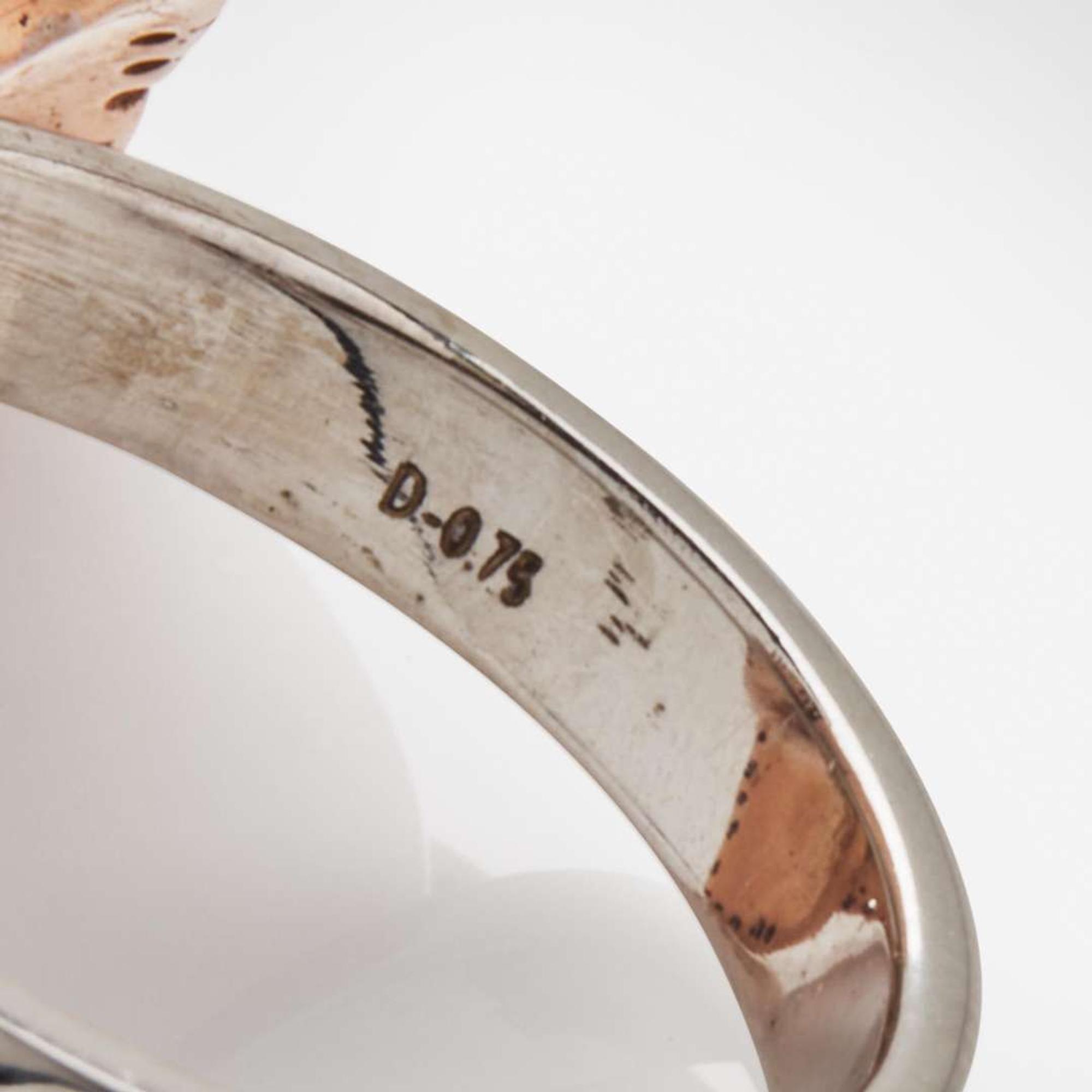 An 18K Gold, Diamond, and Enamel Ring