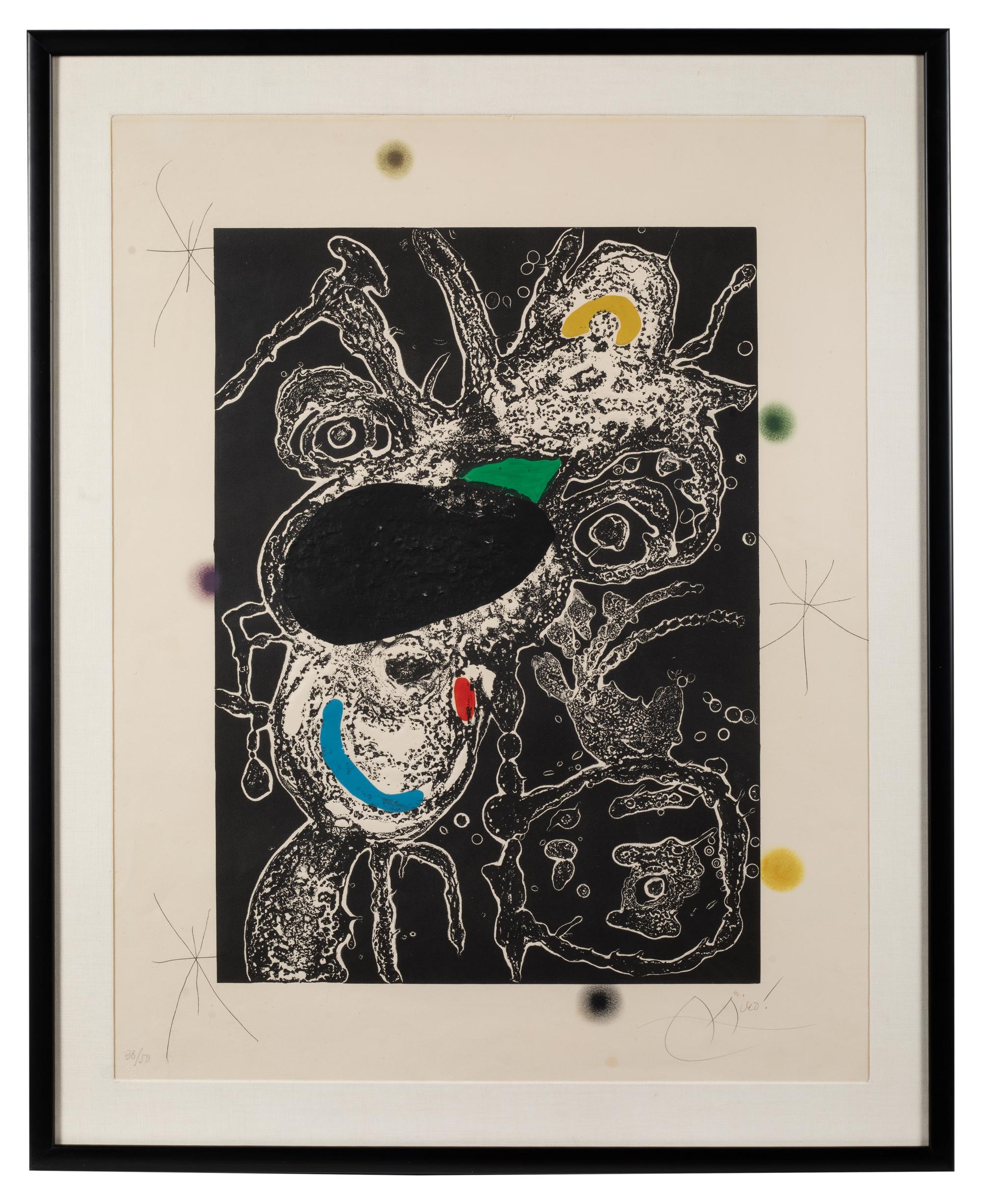 Plate III from Espriu - Miró , 1975