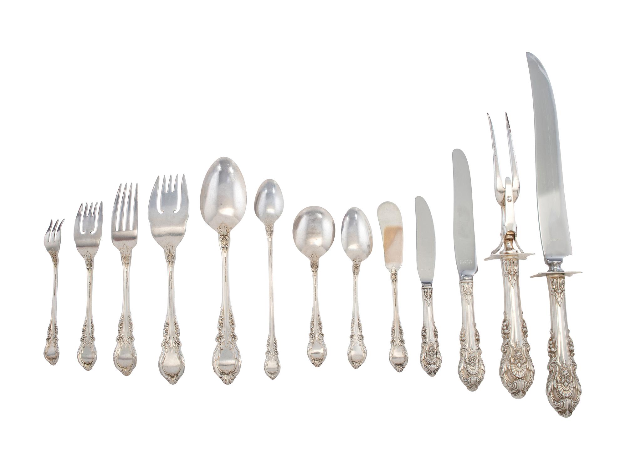 An American Silver Flatware Servce