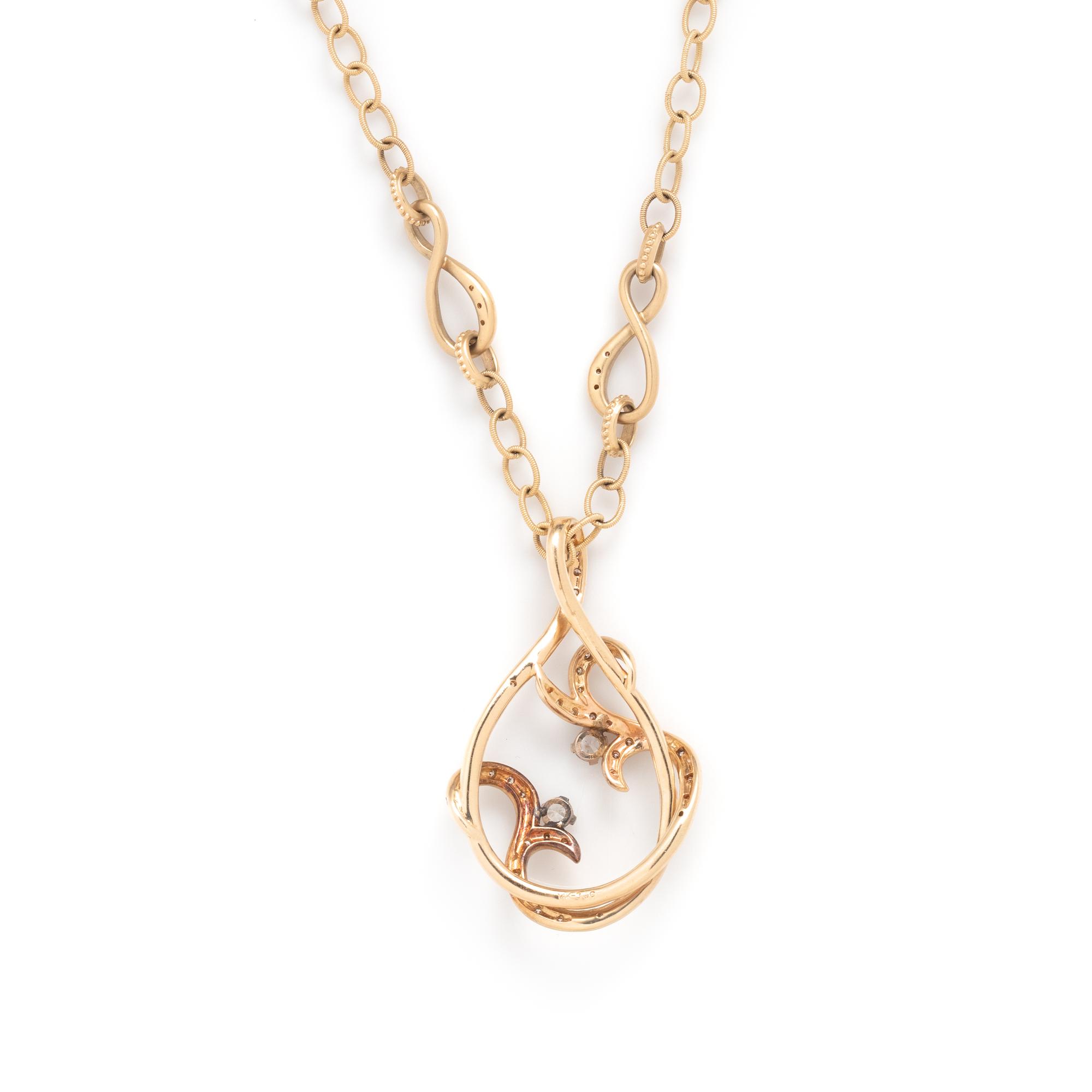 GABRIEL & CO., YELLOW GOLD AND DIAMOND SET