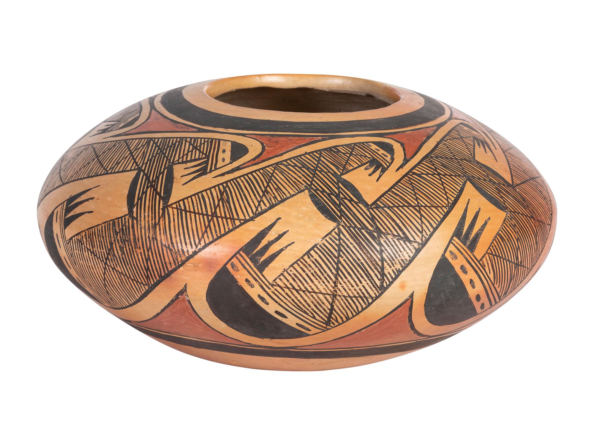 Pottery Bowl, with Migration Pattern