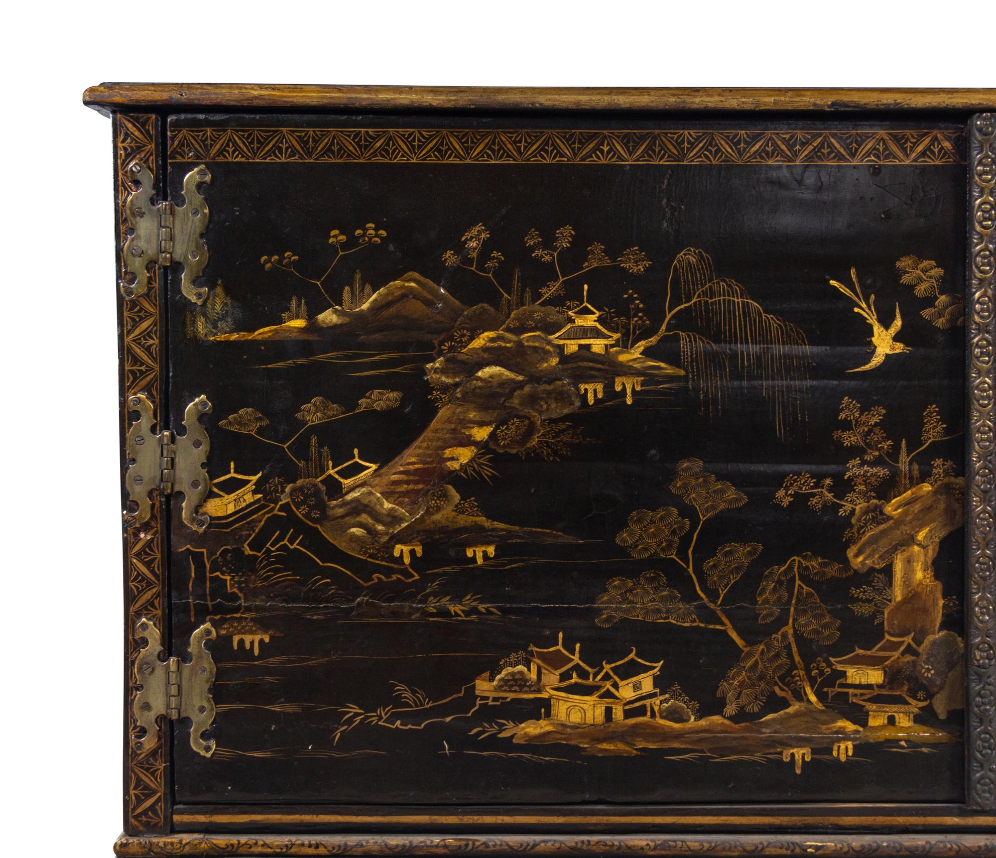 A George I Style Lacquered Cabinet