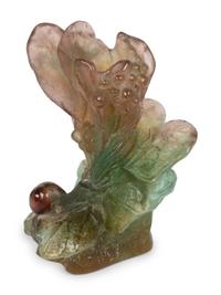 A Daum Pâte de Verre Candlestick