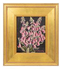Pêches sur plat vert, Grapes, Foxgloves, and Datura (four works)