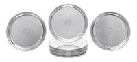 A Set of Twelve American Silver Bread Plates, Ensko, New York, NY, First half 20th century, each of circular form with a stepped border