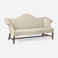 A Chippendale mahogany camelback sofa of unusual small size Philadelphia, PA, circa 1790