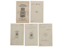 [CIVIL WAR]. A group of 5 CDVs, incl. Civil War personalities and outdoor view of the Navy Department building.