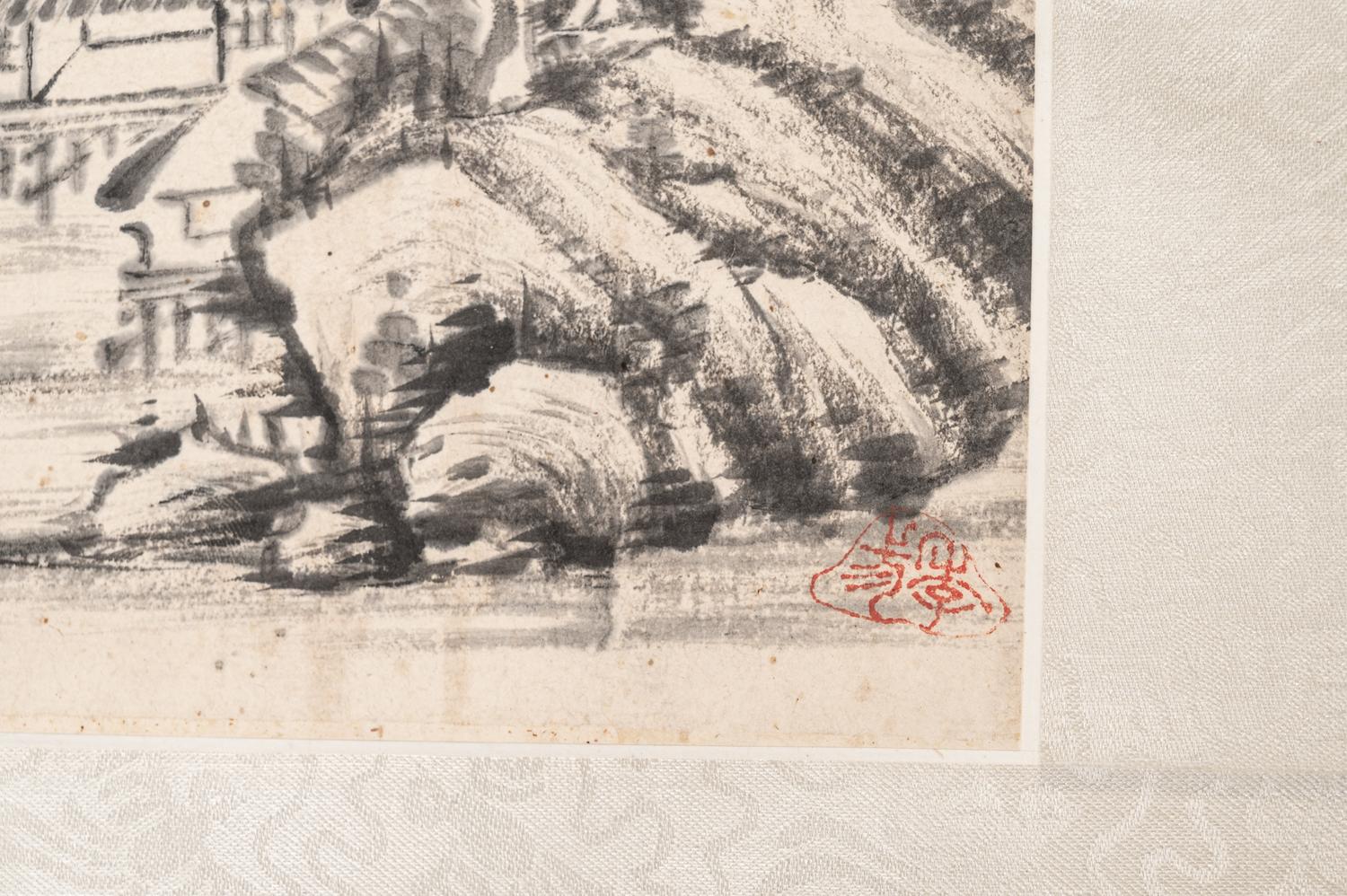 Two Chinese Hanging Scrolls Depicting Landscape