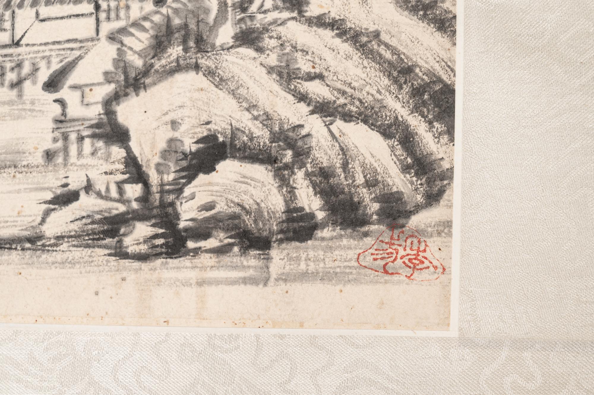 Two Chinese Hanging Scrolls Depicting Landscape