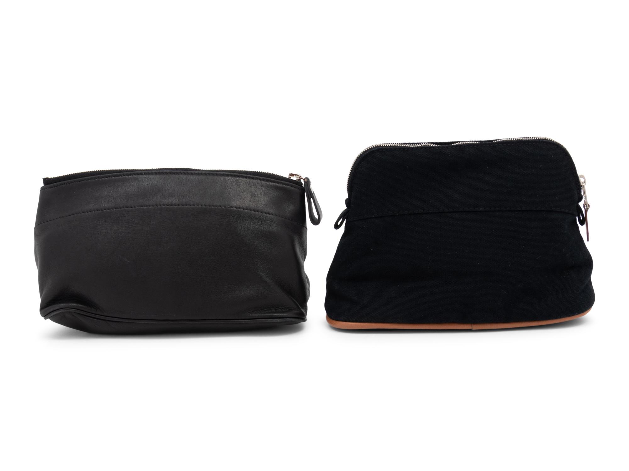 Two Hermès Travel/Make-Up Pouches, 1986, 2014