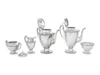 A Mexican Silver Tea and Coffee Service