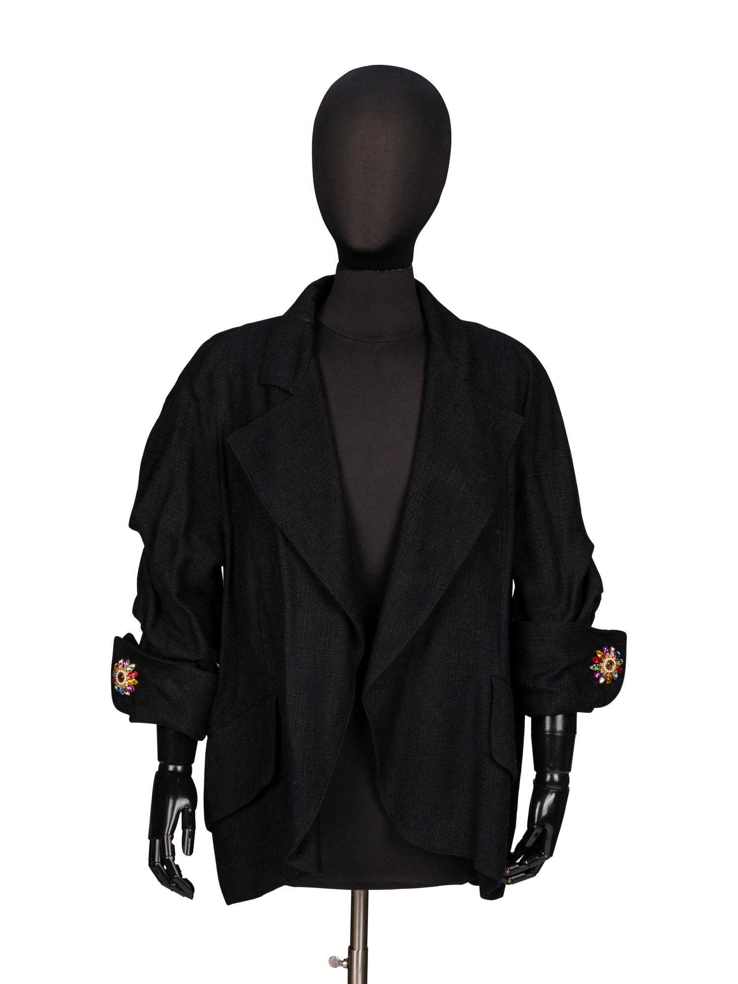 Christian Lacroix, Black Linen Jacket