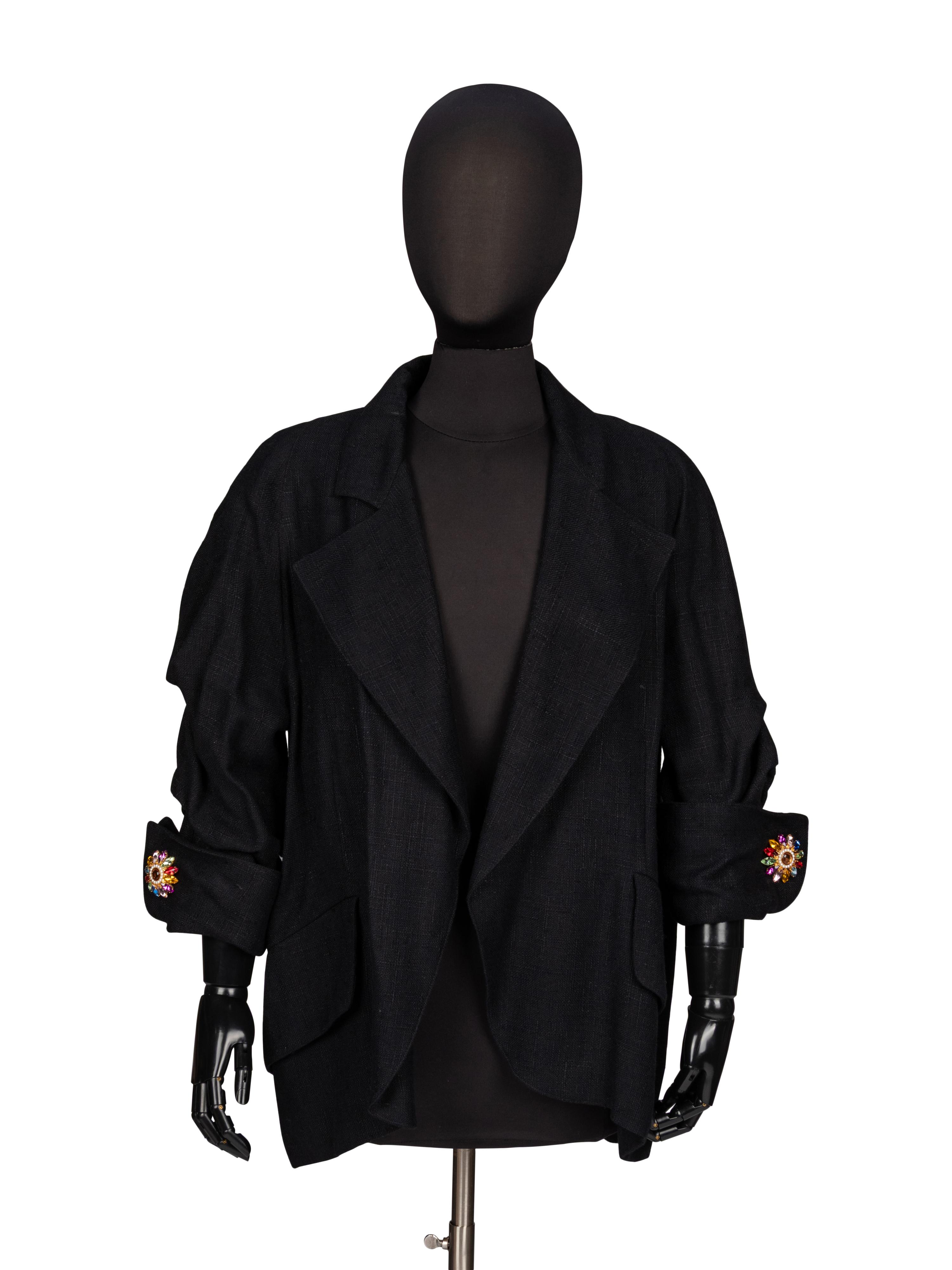 Christian Lacroix, Black Linen Jacket