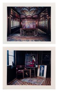 Evelyn Hofer (1922-2009) 260, Villa Stuck, Munich, 1984 ; and Maison Solvay Bruxelles, 1985