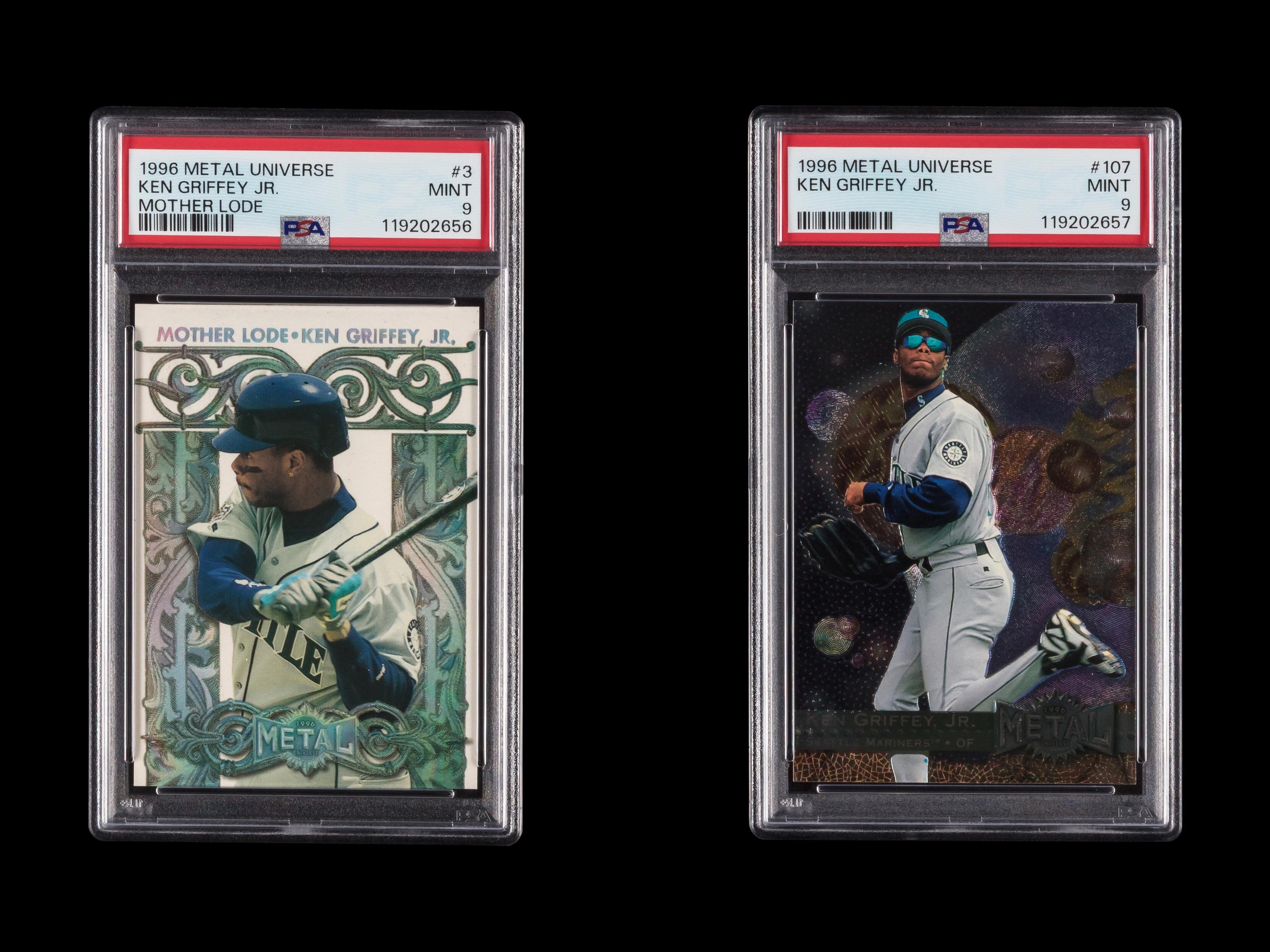 A Group of PSA Graded 1996 Metal Universe Ken Griffey Jr. Baseball Cards