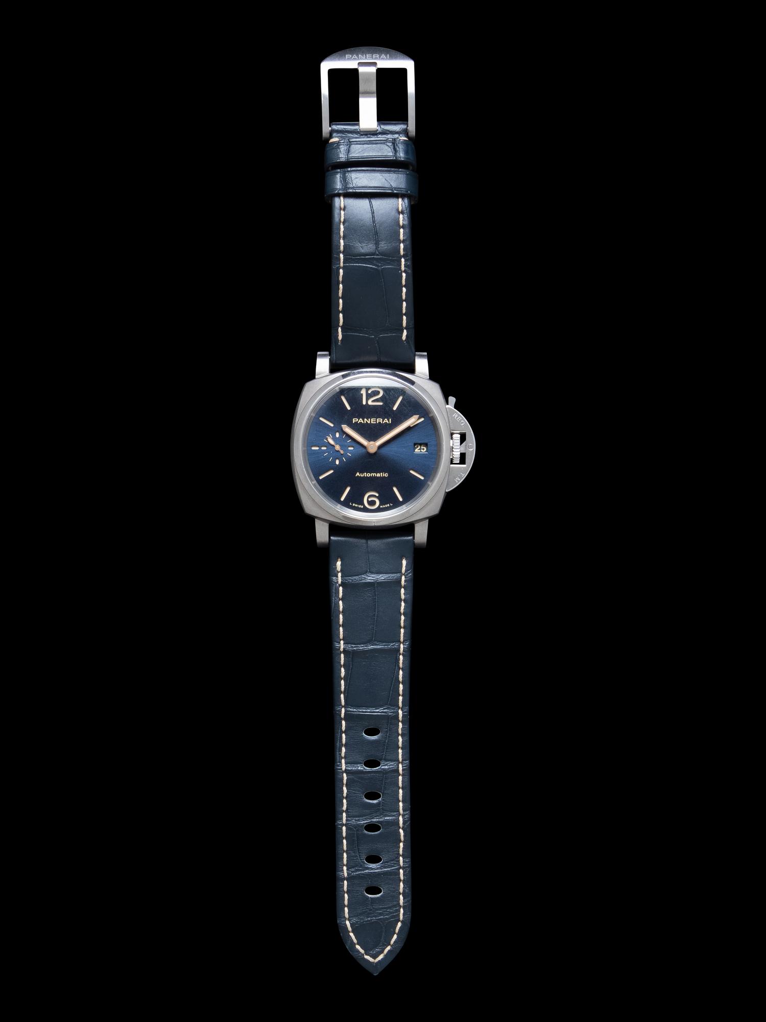 PANERAI, TITANIUM 'LUMINOR DUE' WATCH