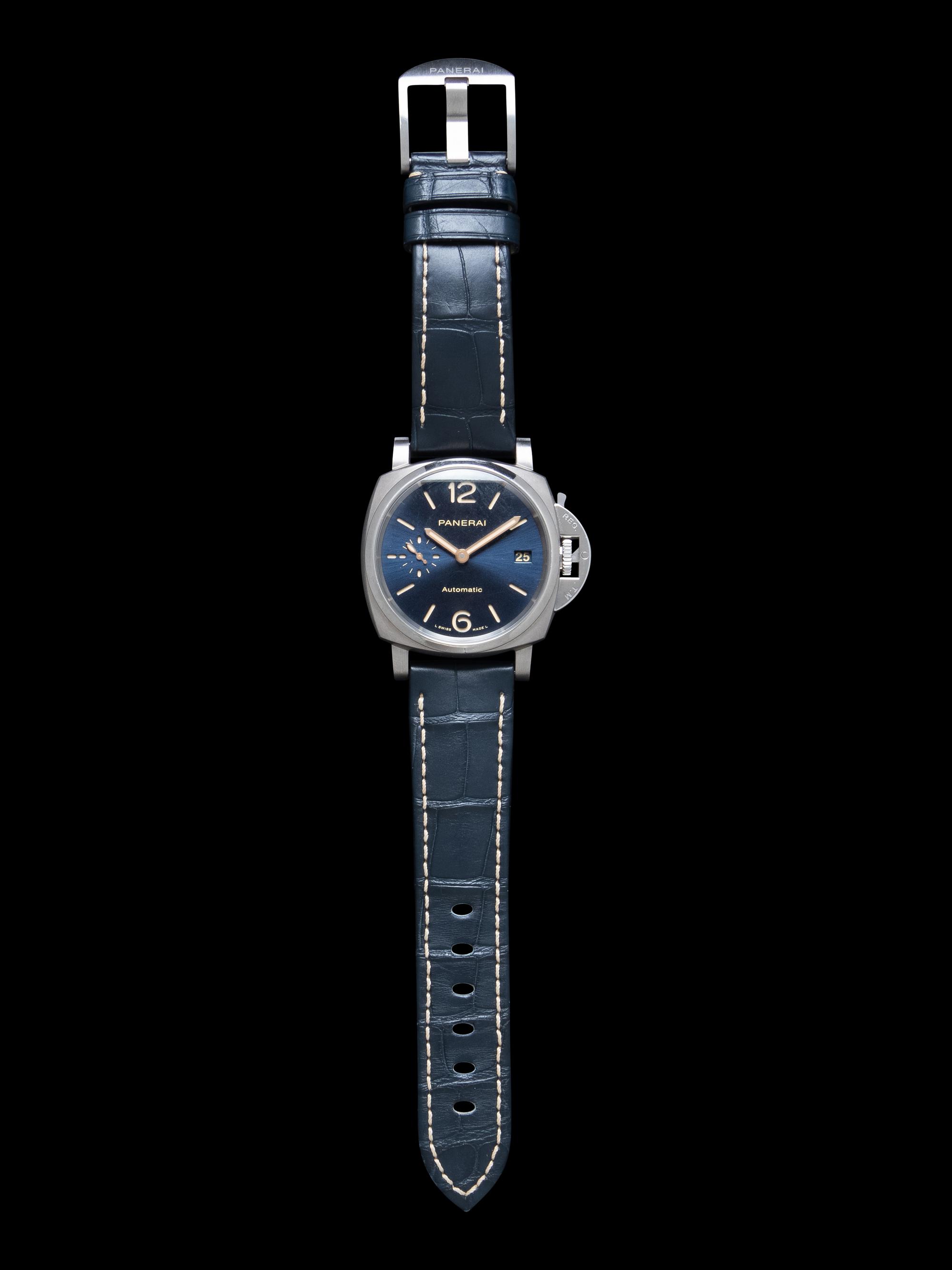 PANERAI, TITANIUM 'LUMINOR DUE' WATCH