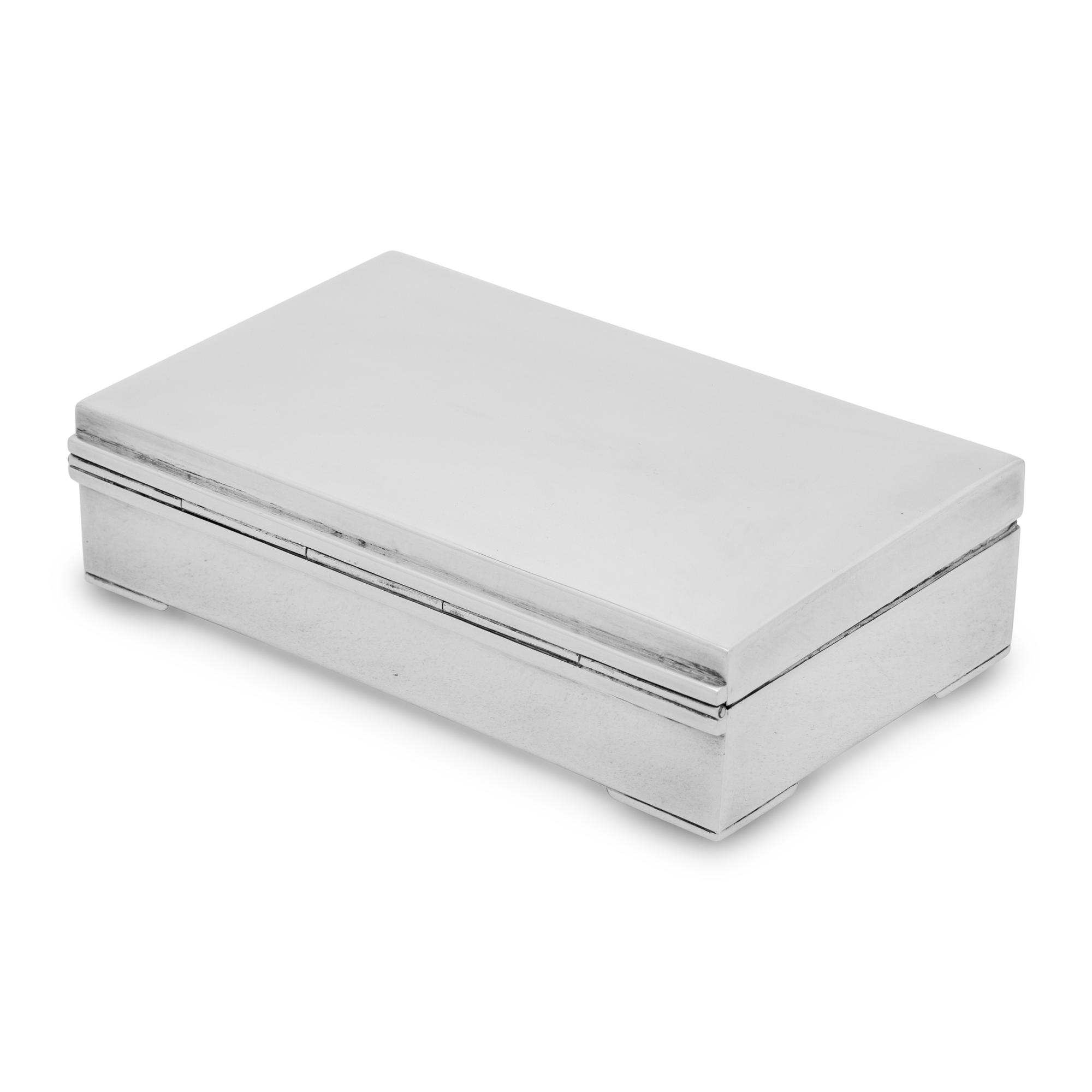 A Mexican Silver Cigarette Box